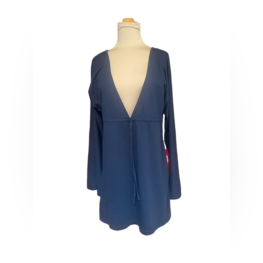 NWT  Toes on the Nose Swimsuit Cover-Up Dress Blue  Sandy Beach Dress Size M